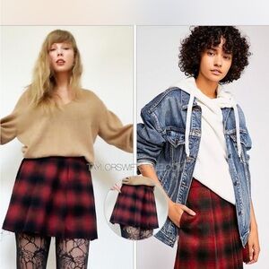 Free People High Rise Pleated Mini Skirt Taylor Swift